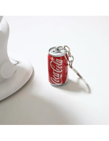 Portachiavi in miniatura a forma di lattina di bevande - Set di 4 (Coca-Cola, Pepsi, Fanta, Sprite)