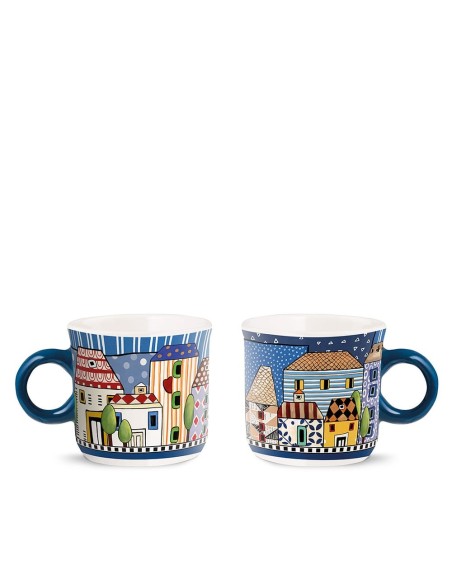 Set 2 mini mug blu Paese mio Egan