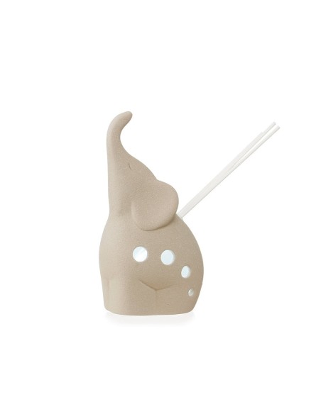 Profumatore Elefante Tortora con Luce Led Ilary Queen 17(H) cm