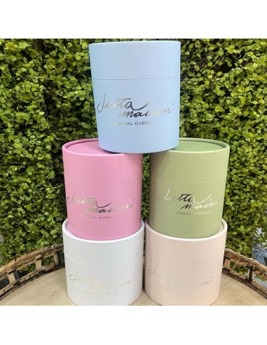 Scatola Portaoggetti Rigata in Vetro Rosa Jutta Maison