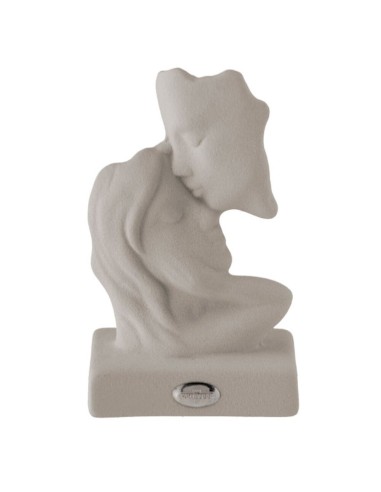 Scultura Coppia In Gres Bianco - Ilary Queen