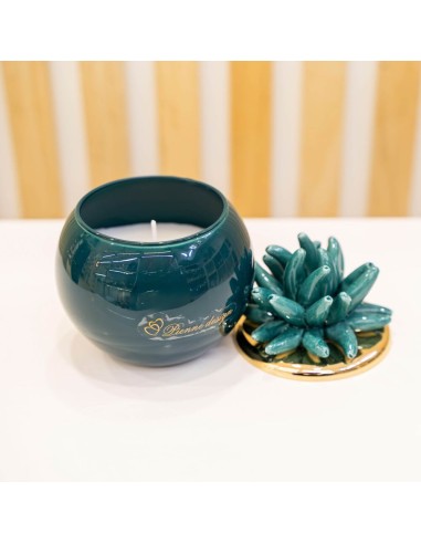 Candela Sfera Grande Verde Con Riccio - Pienne Design