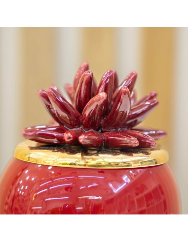 Candela Sfera Grande Amaranto Con Riccio - Pienne Design