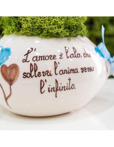 Palloncino Max Con Piantina Tortora E Celeste - Pienne Design