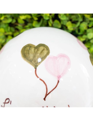 Palloncino Max Con Cuori Salvia E Rosa - Pienne Design