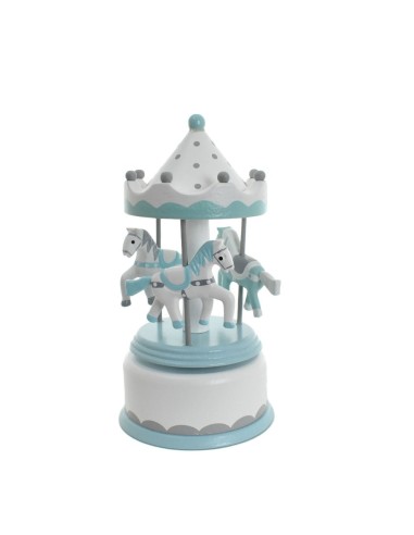 Carillon Giostrina Medio con Cavalli Azzurri Encantada