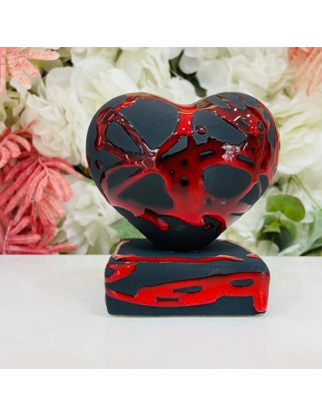 Cuore piccolo rosso e nero