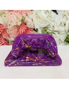 Scultura Controller Joystick Viola con schizzi