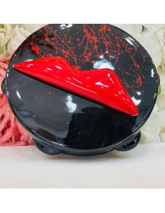 Scultura Tamburella con Vesuvio e schizzi 2