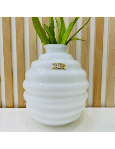 Vaso in Vetro Bianco Tom Ch Linea Venezia