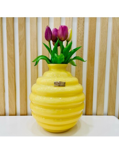 Vaso in Vetro Giallo Tom Ch Linea Venezia