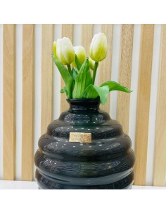 Vaso in Vetro Nero Tom Ch Linea Venezia 2