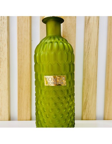 Vaso a bottiglia verde satinato in vetro Tom Ch