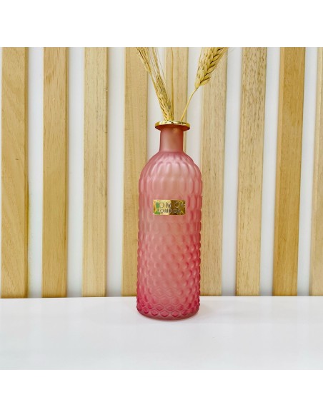 Vaso a bottiglia rosa in vetro satinato Tom Ch