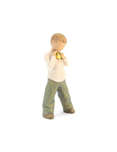 Statuetta Bimbo cuore d'oro Willow Tree 14(H) cm