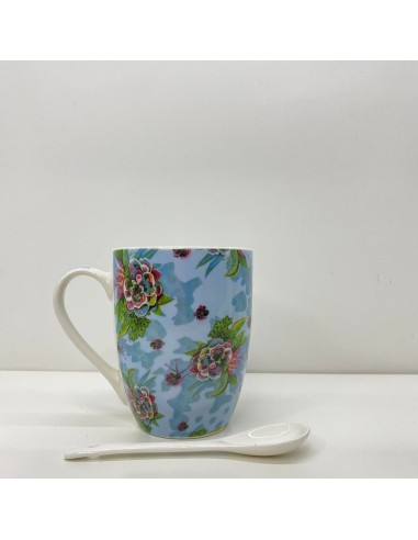 Tazza con cucchiaino floreale Blooms Allen Design