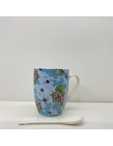 Tazza con cucchiaino floreale Blooms Allen Design