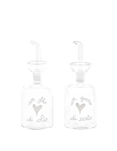 Set 2 bottiglie un filo d'olio e d'aceto Simple Day