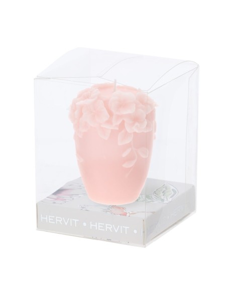 Hervit Candela Bouquet in cera di Soia rosa