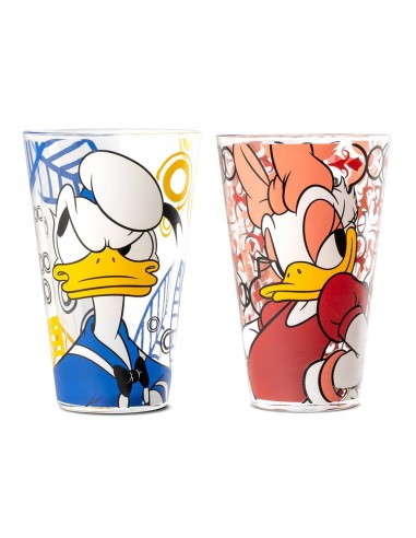 Set 2 bicchieri Paperino e Paperina Disney Forever and Ever Egan