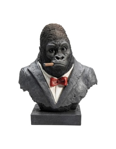 Scultura Gorilla Smoking – Stile moderno e ironico per la casa