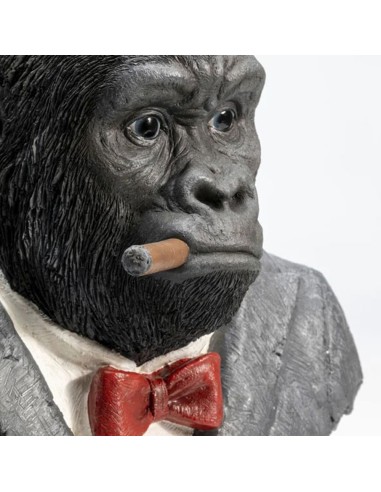 Scultura Gorilla Smoking – Stile moderno e ironico per la casa