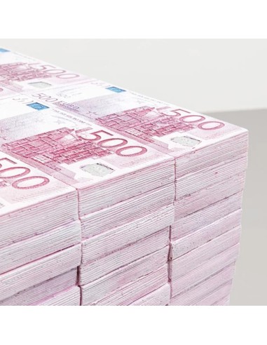 Sgabello Design Iconico con mazzette di banconote da 500 Euro