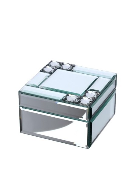 Cofanetto portagioie piccolo in cristallo Miroir Hervit