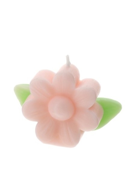Candela fiore rosa Hervit