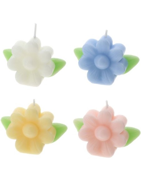 Candela fiore giallo Hervit