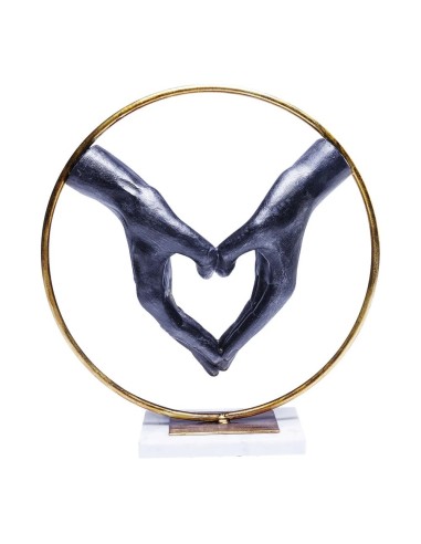 Scultura Decorativa Cuore di Mani