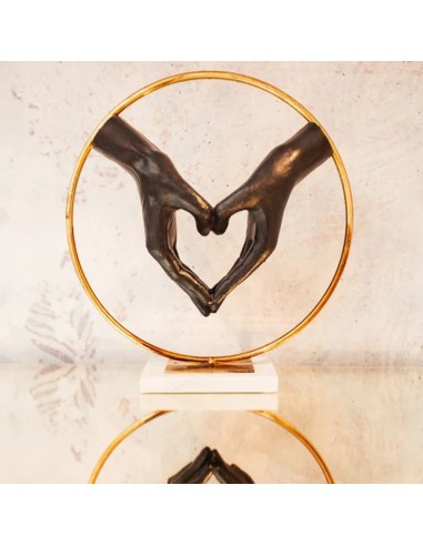 Scultura Decorativa Cuore di Mani