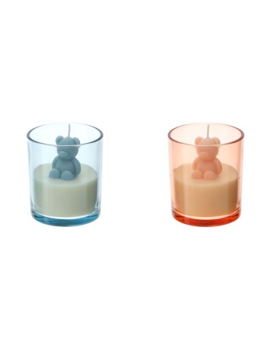 Candela orsetto rosa Cottage Hervit