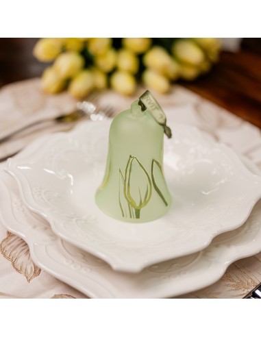 Campana Tulip in vetro verde Hervit
