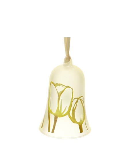 Campana Tulip in vetro giallo Hervit