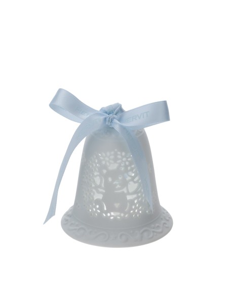 Campana con elefantino biscuit bianco Hervit