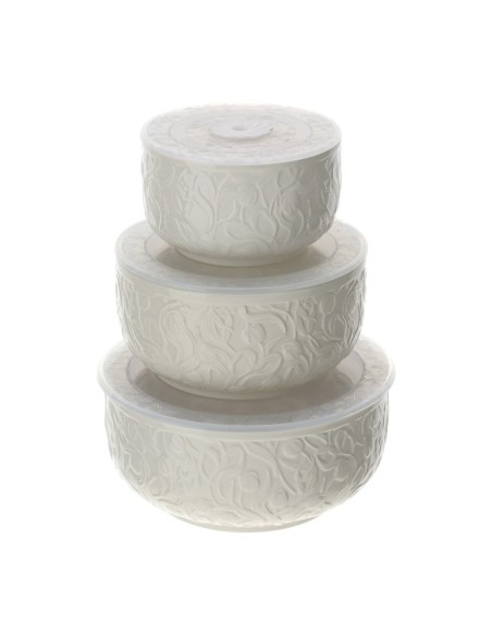 Set 3 Contenitori in porcellana Tulip Hervit
