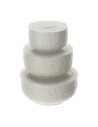 Set 3 Contenitori in porcellana Tulip Hervit