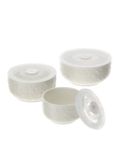 Set 3 Contenitori in porcellana Tulip Hervit 2