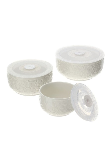 Set 3 Contenitori in porcellana Tulip Hervit