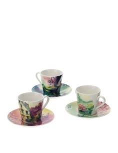 Set 6 Tazzine da caffè Cottage con box regalo Hervit