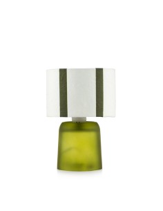 Lampada con paralume strisce verdi Rayon Emò