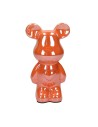 Statuetta orsetto decorativo arancio Tognana