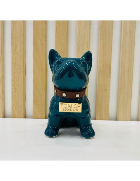 Bulldog Ottanio in Ceramica Dipinto a Mano Tom Ch