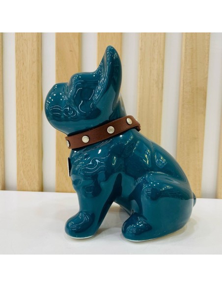 Bulldog Ottanio in Ceramica Dipinto a Mano Tom Ch