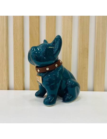 Bulldog Ottanio in Ceramica Dipinto a Mano Tom Ch