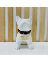 Bulldog Bianco in Ceramica Dipinto a Mano Tom Ch