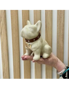 Bulldog Beige in Ceramica Dipinto a Mano Tom Ch 2