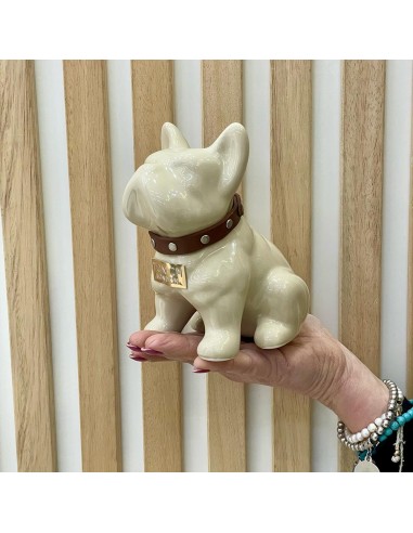 Bulldog Beige in Ceramica Dipinto a Mano Tom Ch