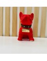 Bulldog Rosso in Ceramica Dipinto a Mano Tom Ch